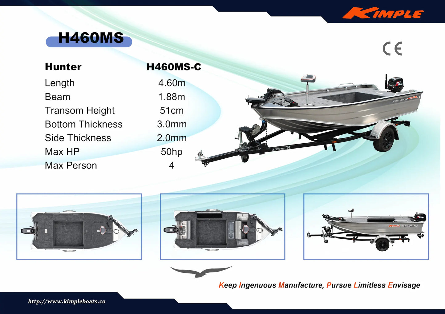 Kimple Hunter 460 MS Version Tiller