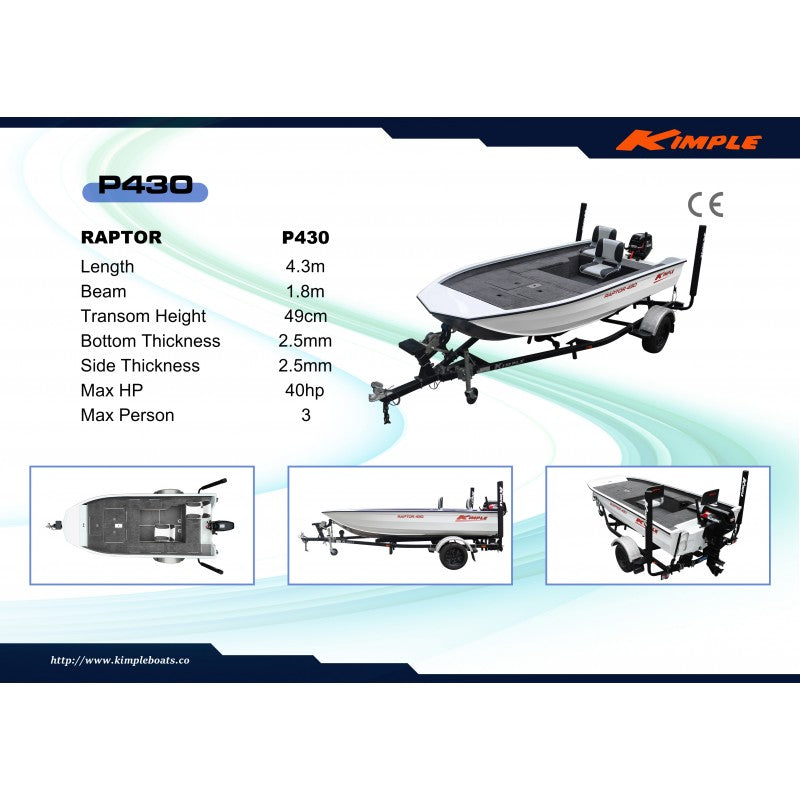 Kimple Raptor P430 Tiller