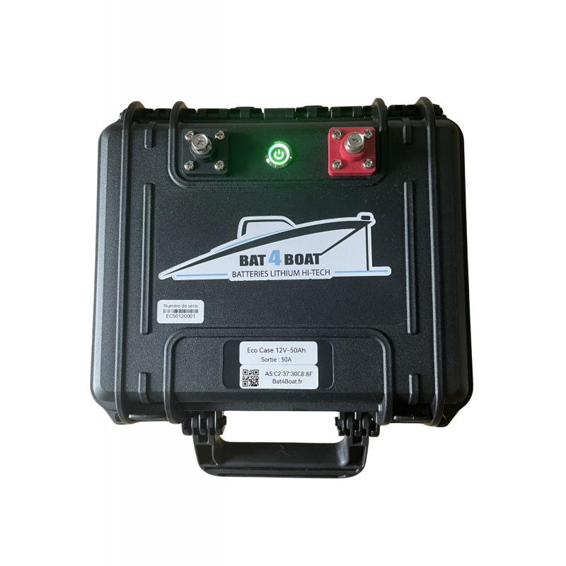 Eco Case LiFePo4 12V 50Ah avec chargeur 5A