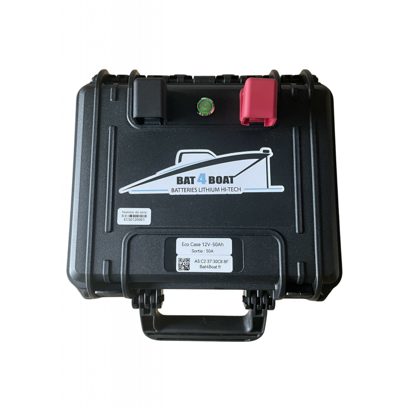 Eco Case LiFePo4 12V 50Ah avec chargeur 5A
