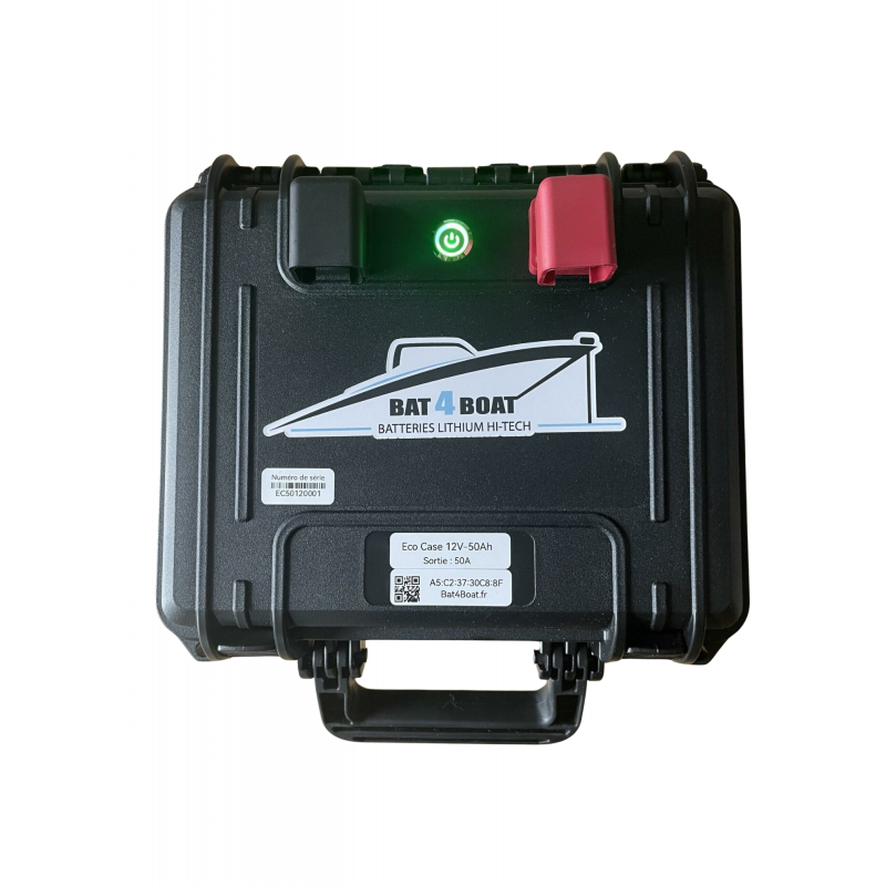 Eco Case LiFePo4 12V 50Ah avec chargeur 5A