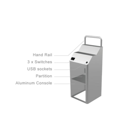Console de pilotage T7 en aluminium Kimple