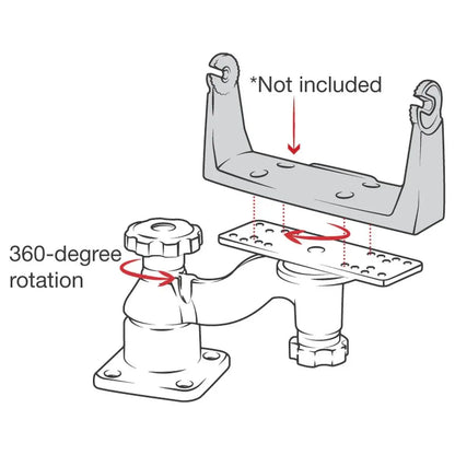 Support Horizontal déporté pour combinés 5 à 12" (RAM-109HU)