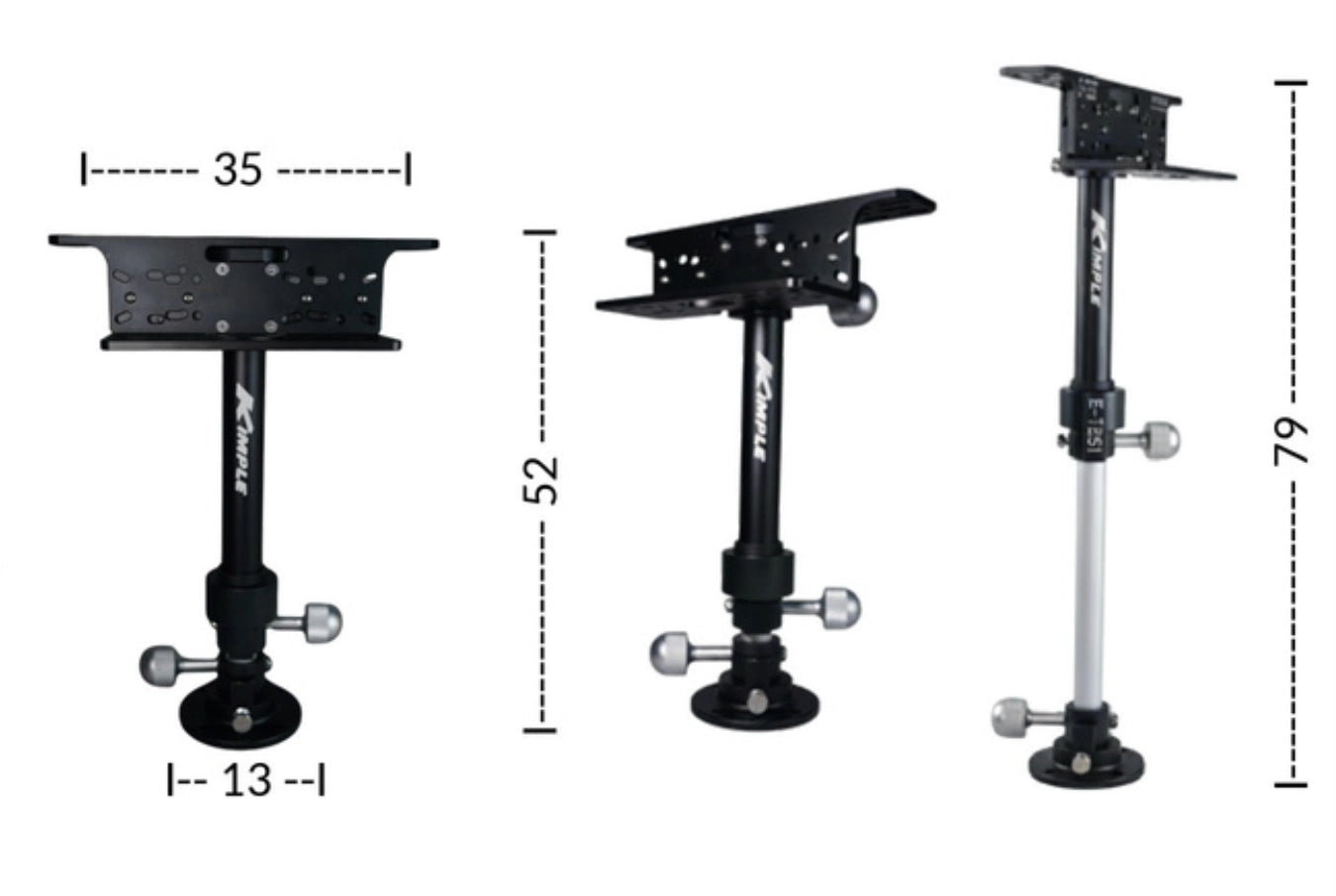 Support pour écran sondeur Kimple Quick release