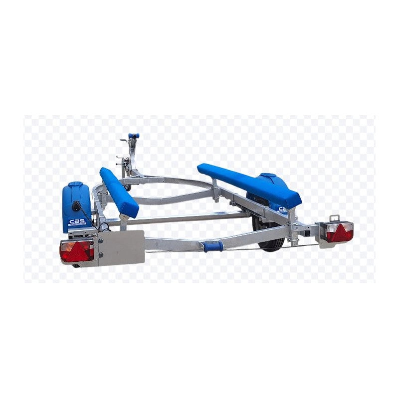 Remorque bateau CBS B0650F simple essieu ALKO freiné