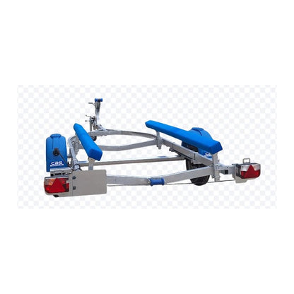 Remorque bateau CBS B0650F simple essieu ALKO freiné